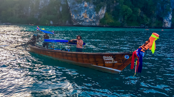 The elusive water taxis in Koh Phi Phi.